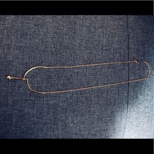 Rebecca Minkoff Bead/Bar Asymmetric Necklace